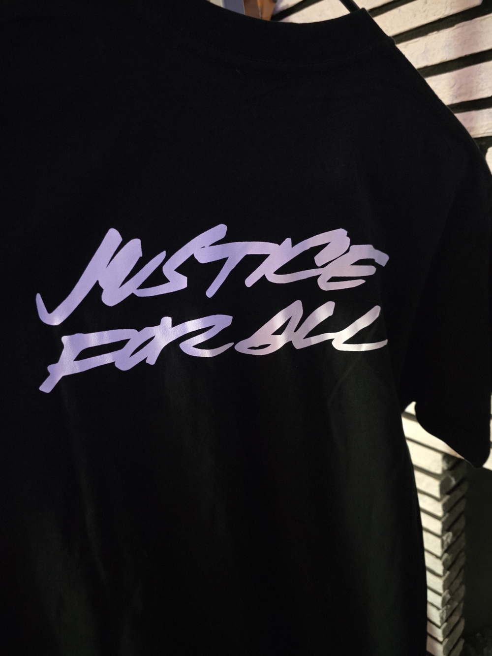 Supreme Futura Logo Justice For All Tee Black Size L NWT